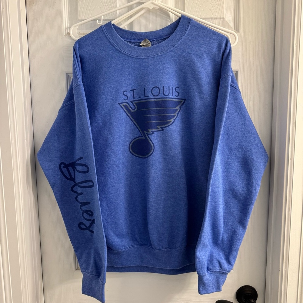 St. Louis Blues Hockey Crewneck Sweatshirt size Large